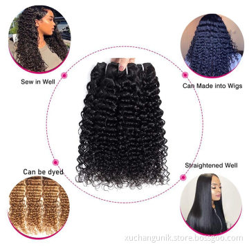 Uniky 12A Grade High Quality Double Drawn Raw Virgin Cuticle Aligned Human Hair Bundles,Human Hair Extension Vendors